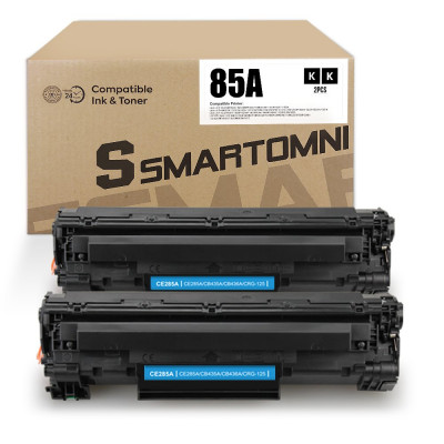 S Smartomni Compatible Toner Cartridge Replacement for HP 85A CE285A 2 Packs